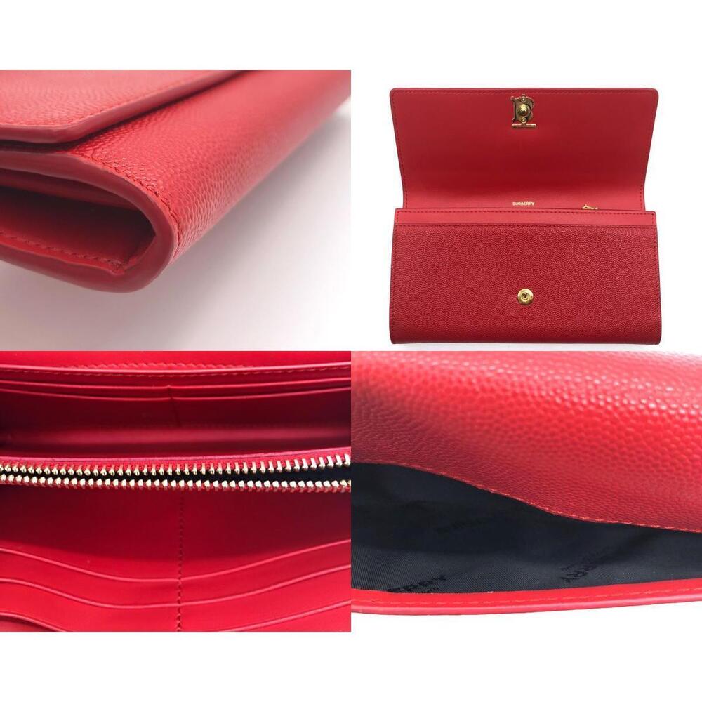Burberry Long Red Wallet Leather - Picture 4 of 5